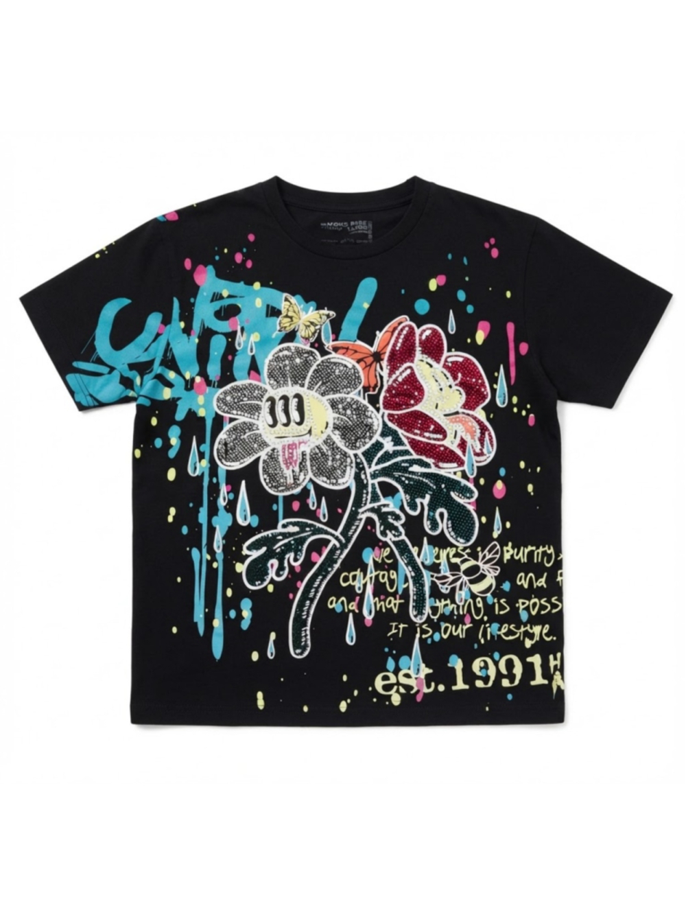 Authentic Smoke Rise graphic t-shirt with signature streetwear aesthetic Size L